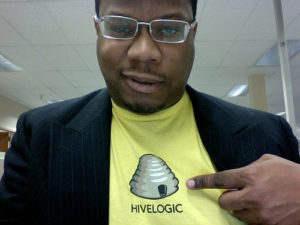 "Hivelogic T-shirt" by George Kelly